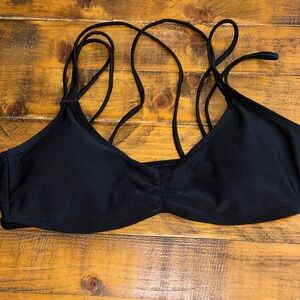 Aerie Black Bikini Top Size L